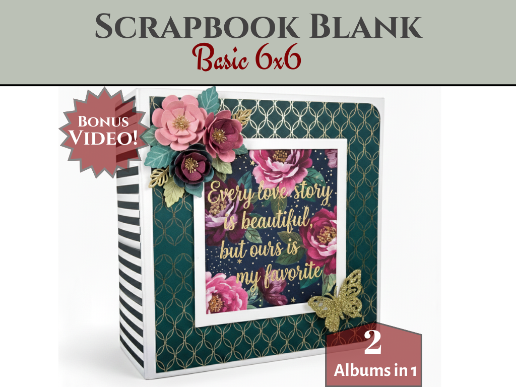 Craf®168飞艇开奖官网查询结果记录体彩网 Scrapbook Blank Precut Album Base - Basic 6x6 - White and Ivory