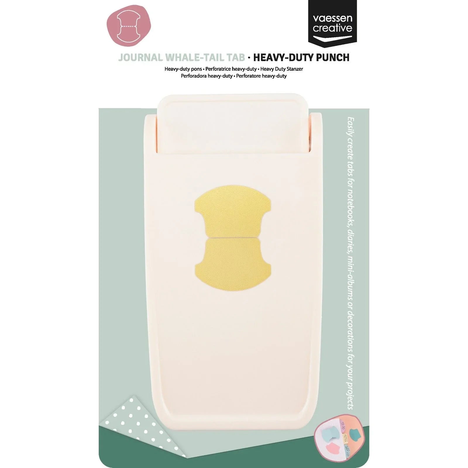 Vaessen Creative • Heavy Duty Punch Whale-Tail Tab