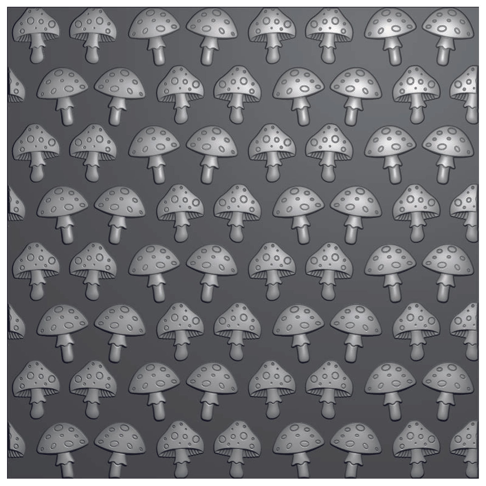 Vaessen Creative • Embossing Folder Mushrooms 5.9x5.9in 1pcs