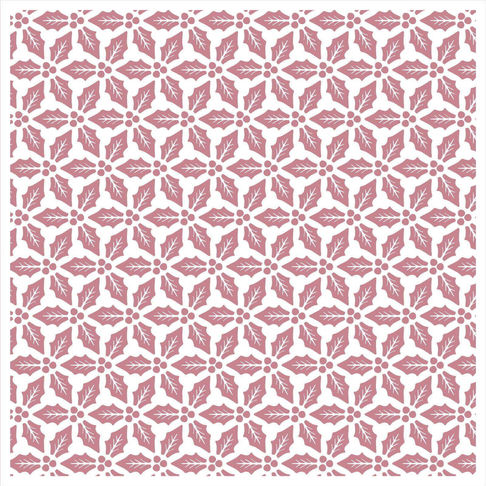 Vaessen Creative • Stencil Holly Leaves 15x15cm