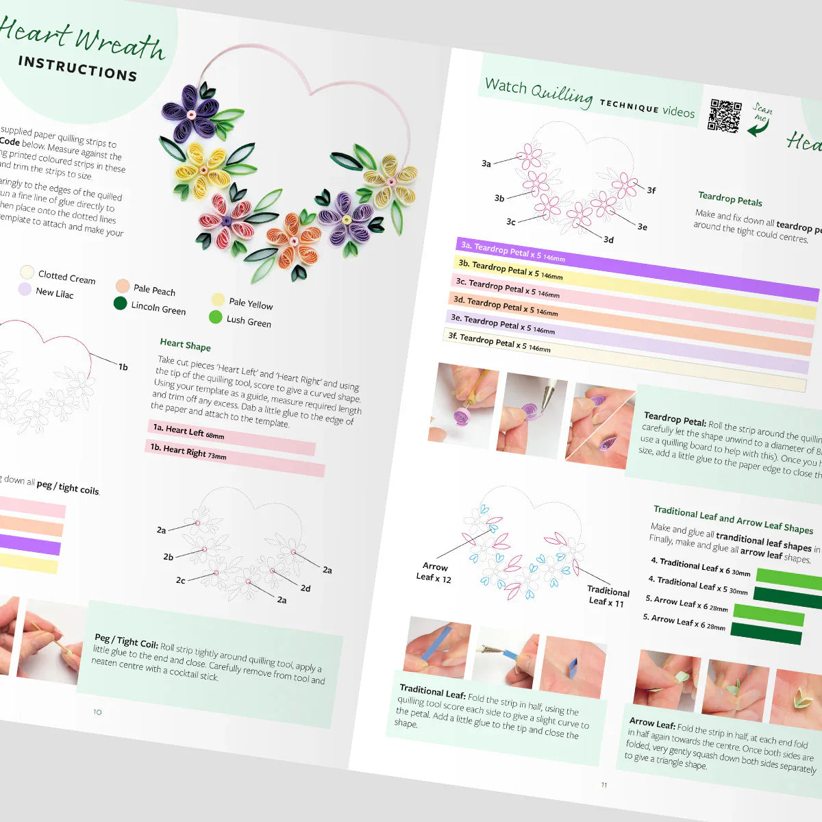 Floral Guided Paper Quilling Card Making Kit