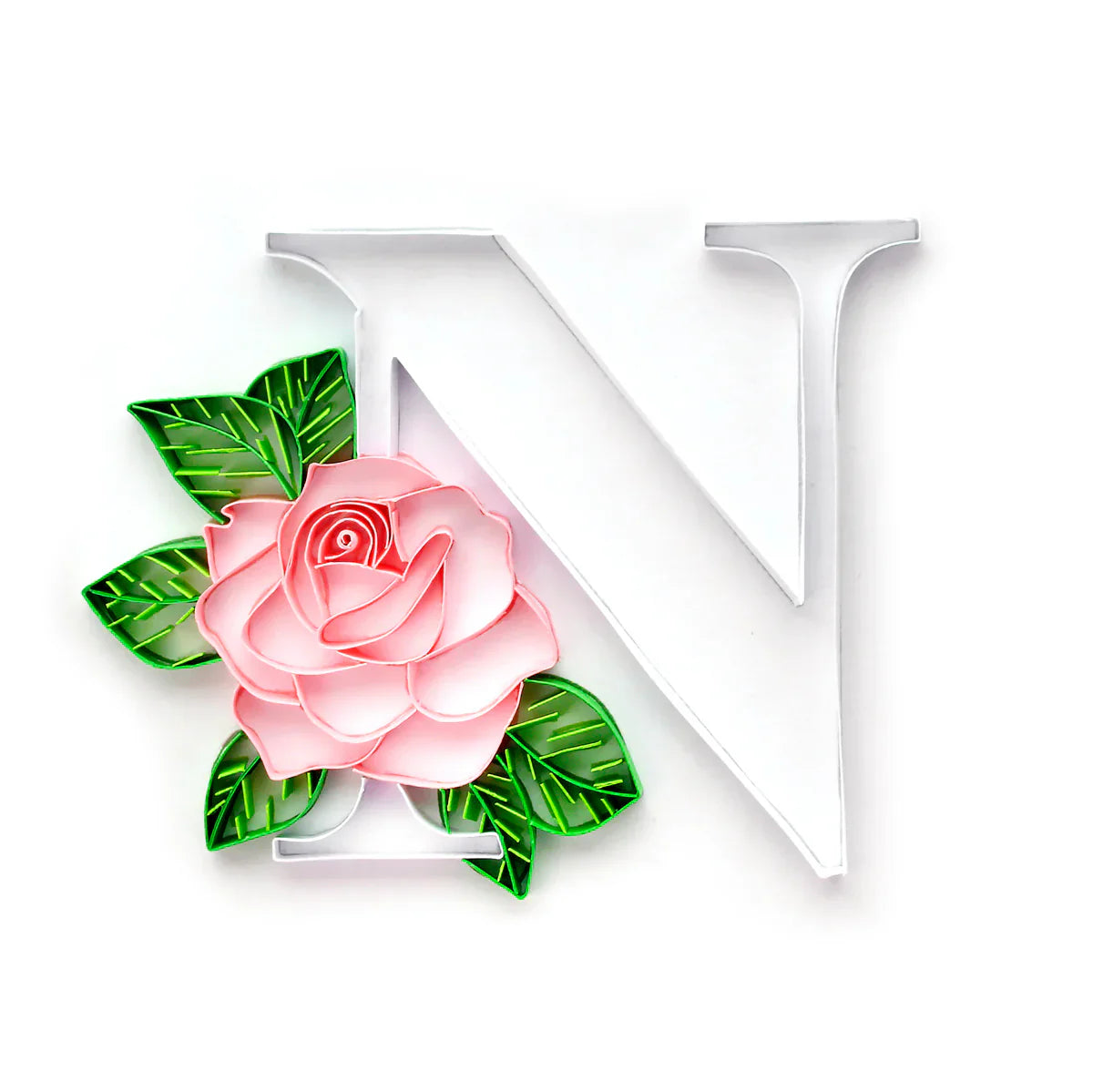 Floral Alphabet Collection Paper Quilling Template Pad