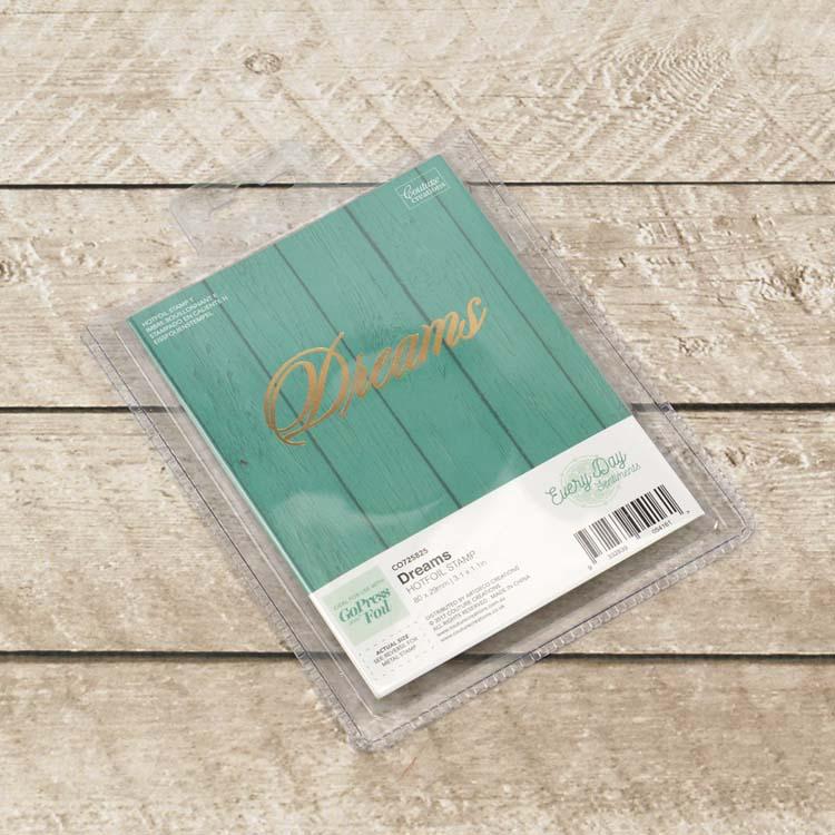 Couture Creations Hotfoil Stamp - Dreams Sentiment