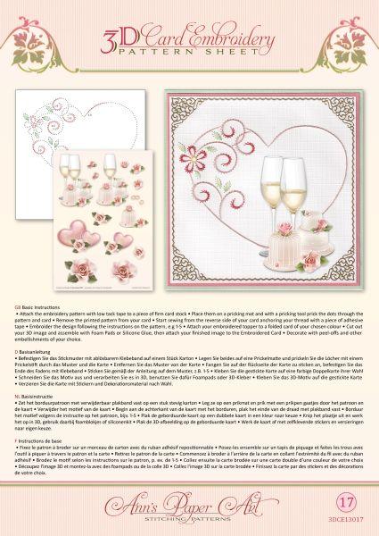 Ann Paper Embroidery Pattern - Heart