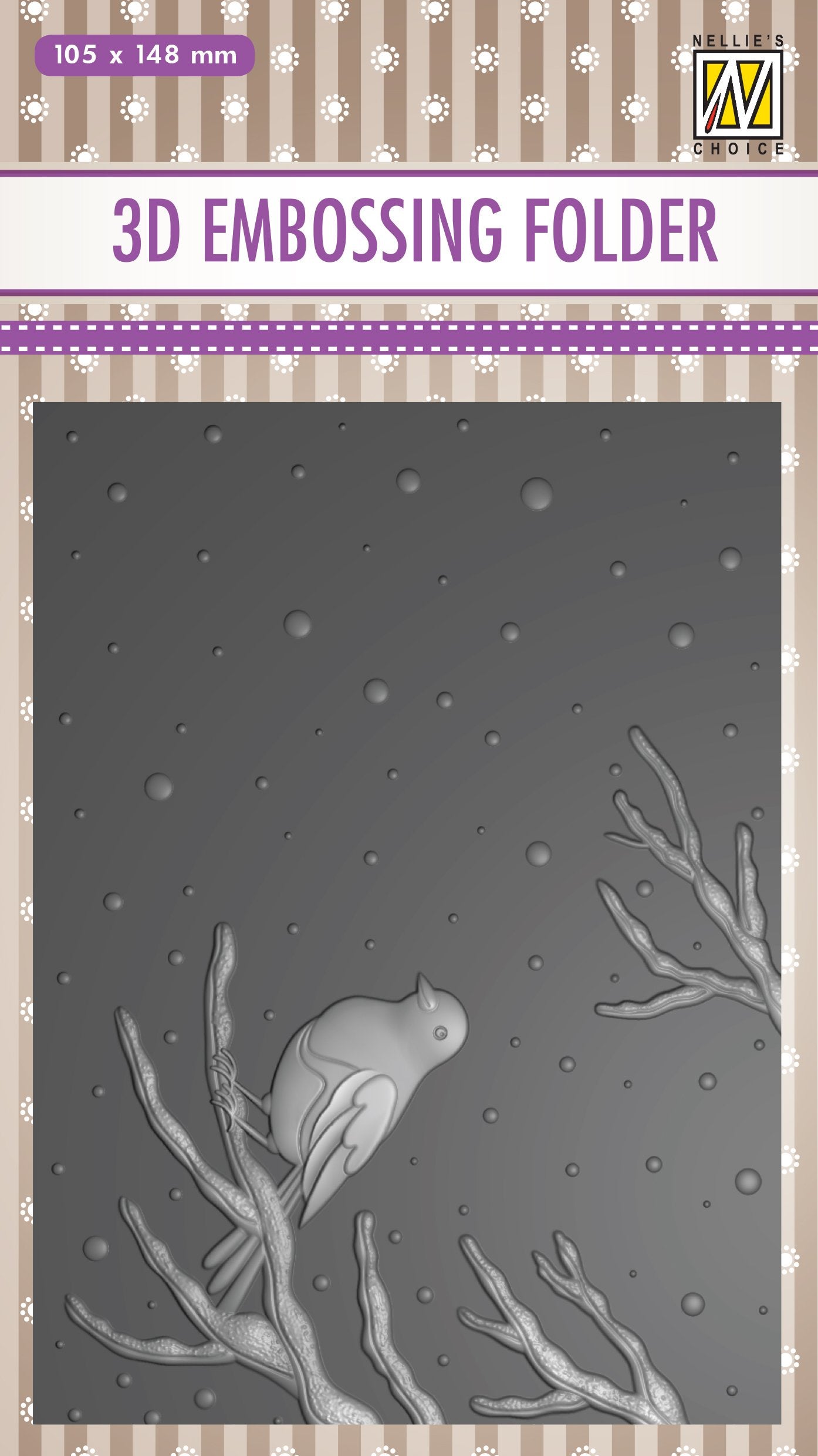 3D Embossing Folder - Bird on Branch
