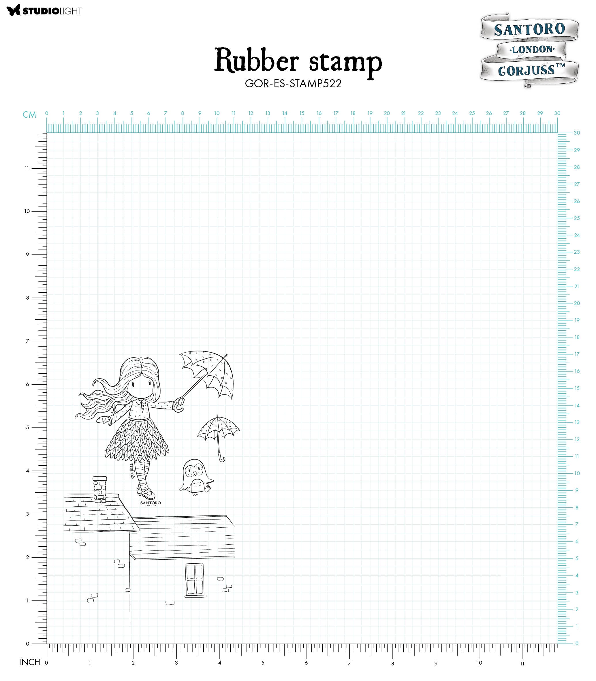 SAN Cling Stamp Light As A Feather Gorjuss Essentials 120x170x5mm 4 PC nr.522