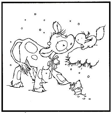 Picture Embossing Folder Koetie: squirrel