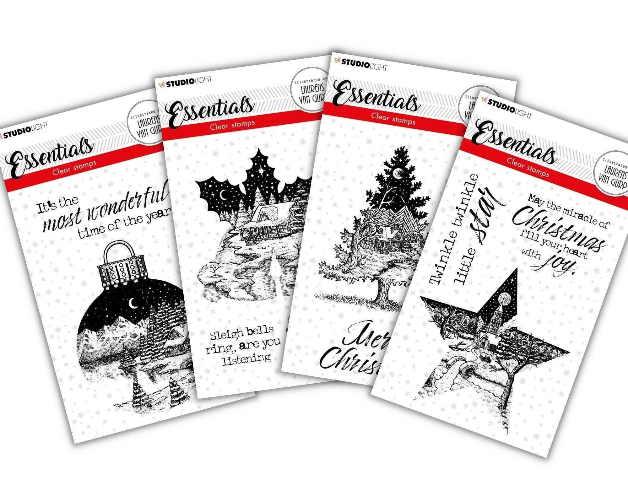 Studio Light Essential Stamps Christmas Stamps Set of 4