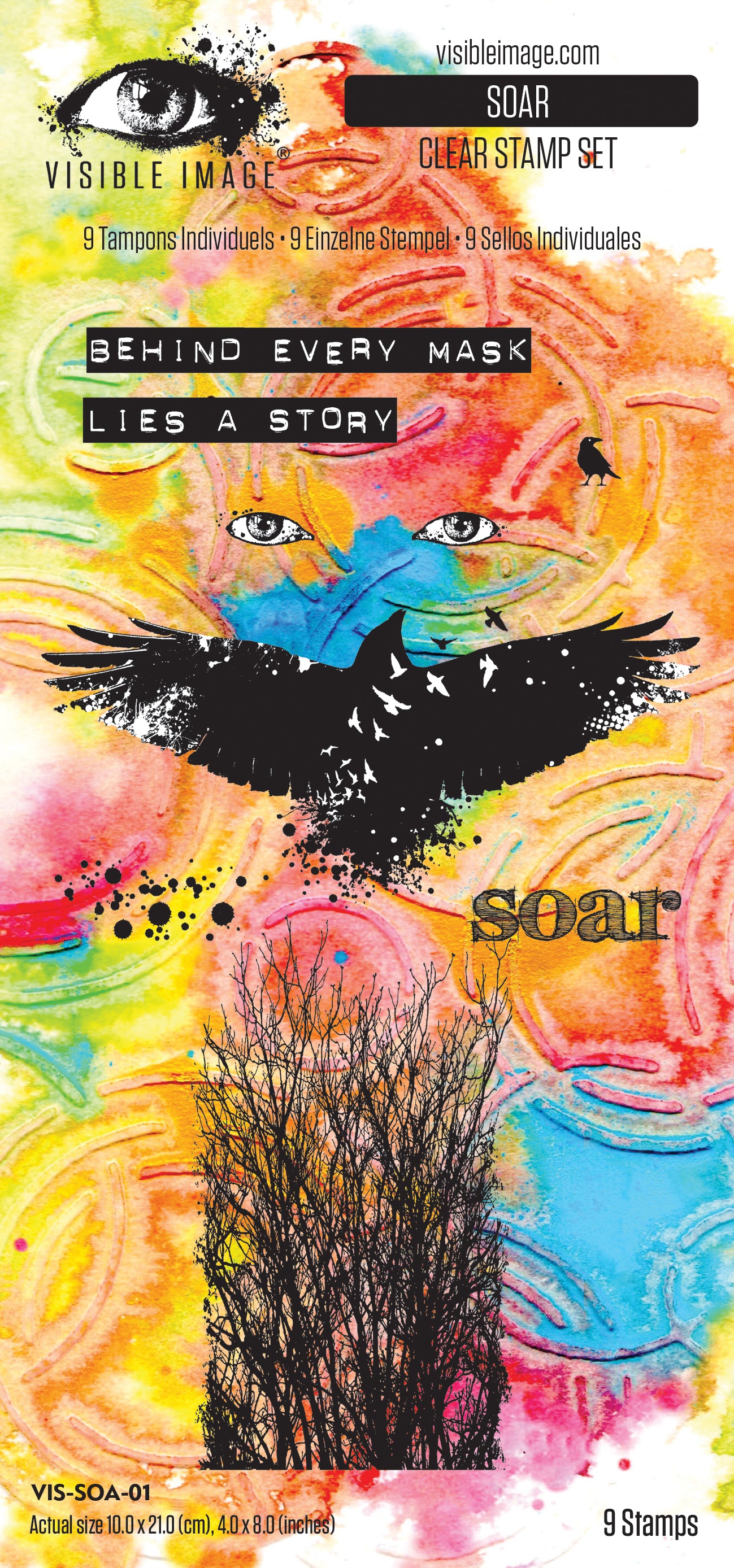 Visible Image Soar 4in x 8in Stamp Set